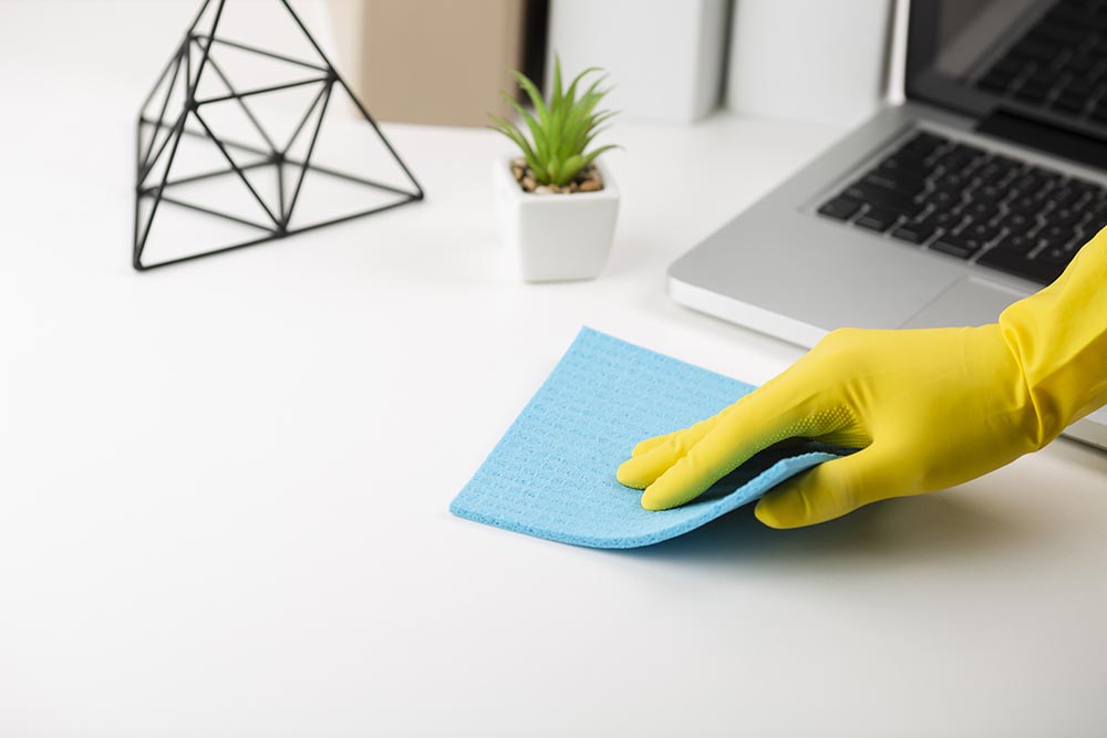 How do you keep your office clean and organized? How often should a workplace be disinfected? What’s the difference between disinfecting and sanitizing?